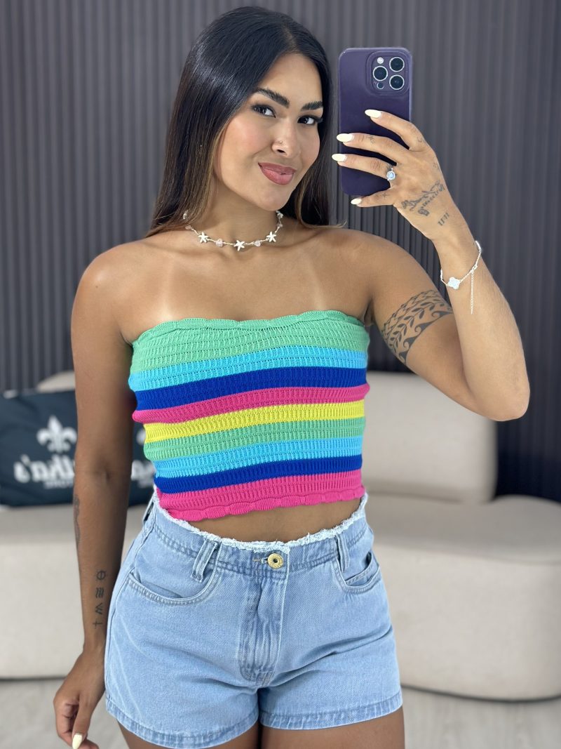 cropped virginia verde caqui 6063