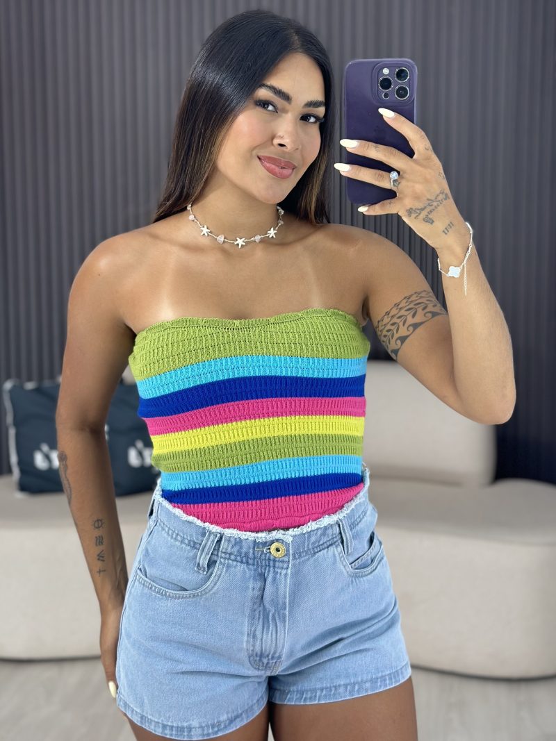 cropped virginia verde caqui 6063