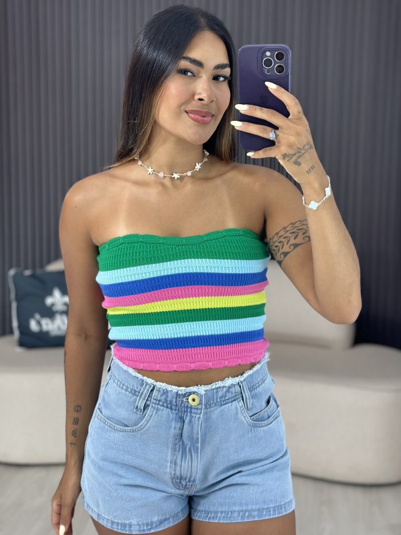 cropped virginia verde caqui 6063