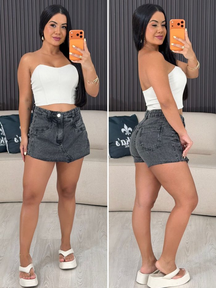 shorts jeans claro 6052