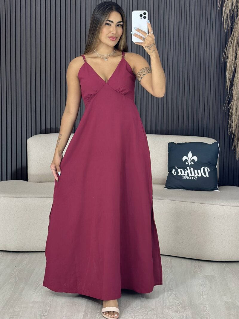 vestido longo listrado cinza 6356 (cópia)