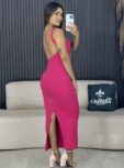 vestido longo listrado cinza 6356 (cópia)