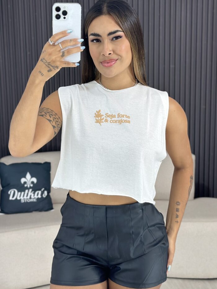 cropped muscle tee "abençoada" preta 6520 (cópia)