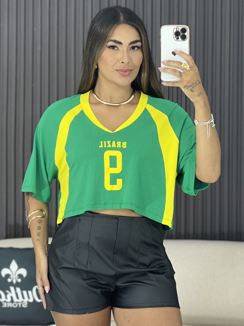 cropped sport girl brasil amarelo 6497 (cópia)
