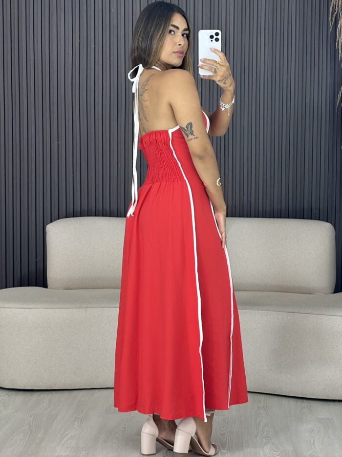 vestido longo elô bege com preto 6559 vestido longo elô bege com preto 6559
