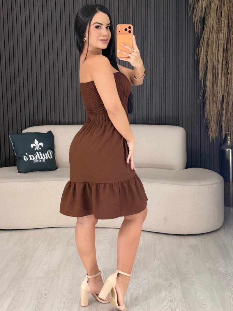 vestido olivia curto bege 6631 vestido olivia curto bege 6631