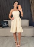vestido olivia curto bege 6631