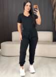 conjunto suéde preto 6627