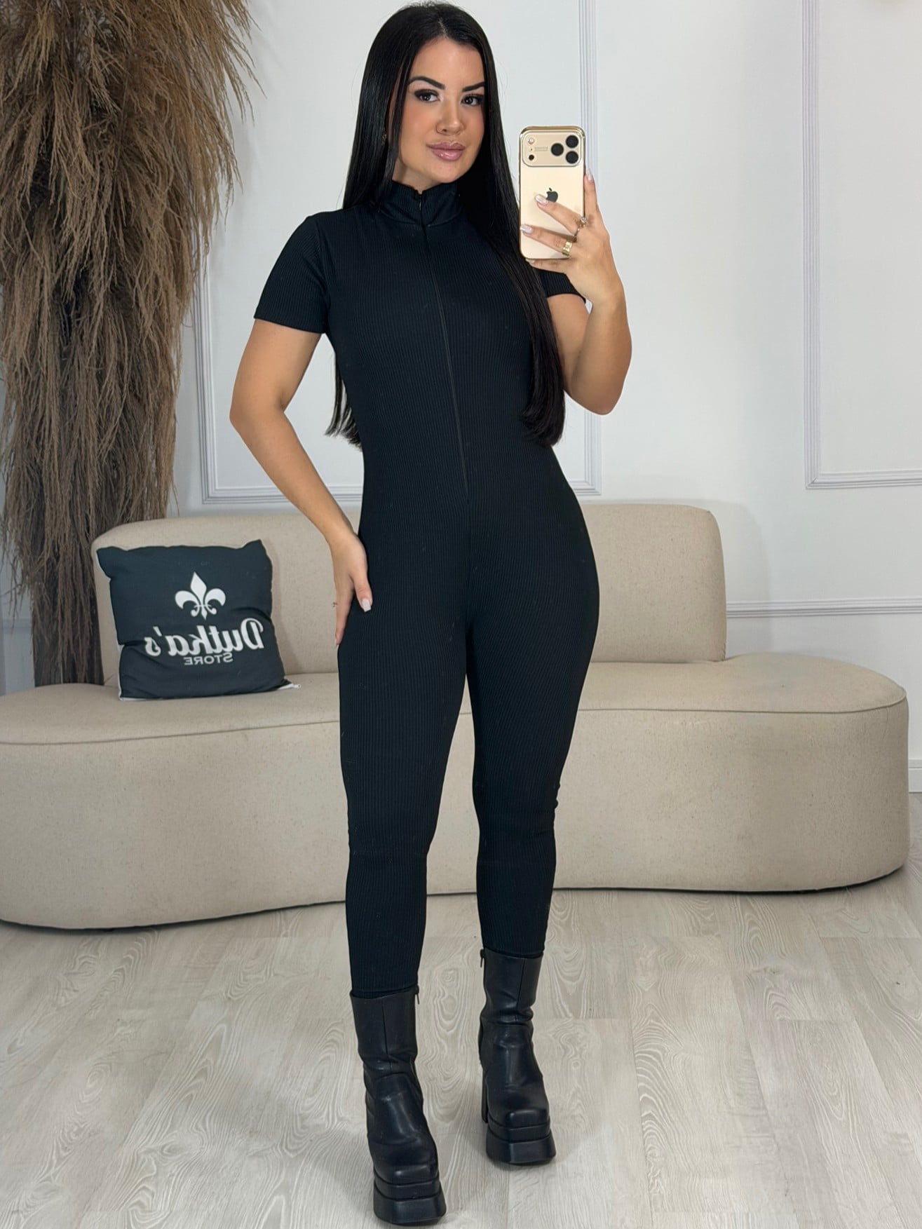 blusa gola alta com renda branco 6786
