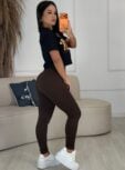 calça legging bege 6815