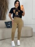 calça legging bege 6815