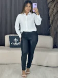 calça cirrê preta 6710