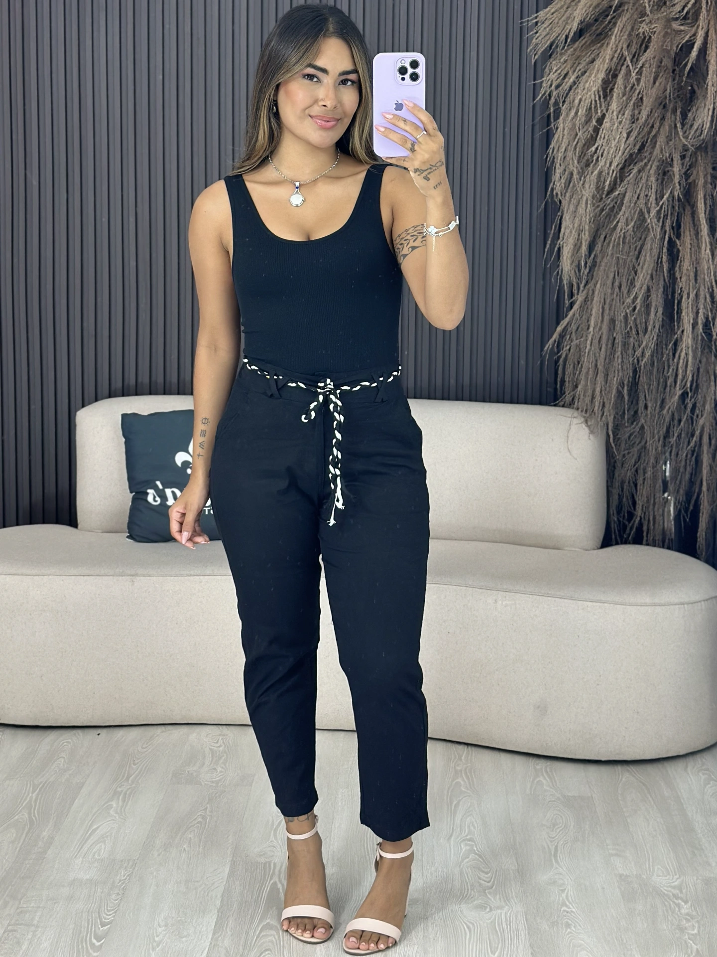 calça sarja 6694