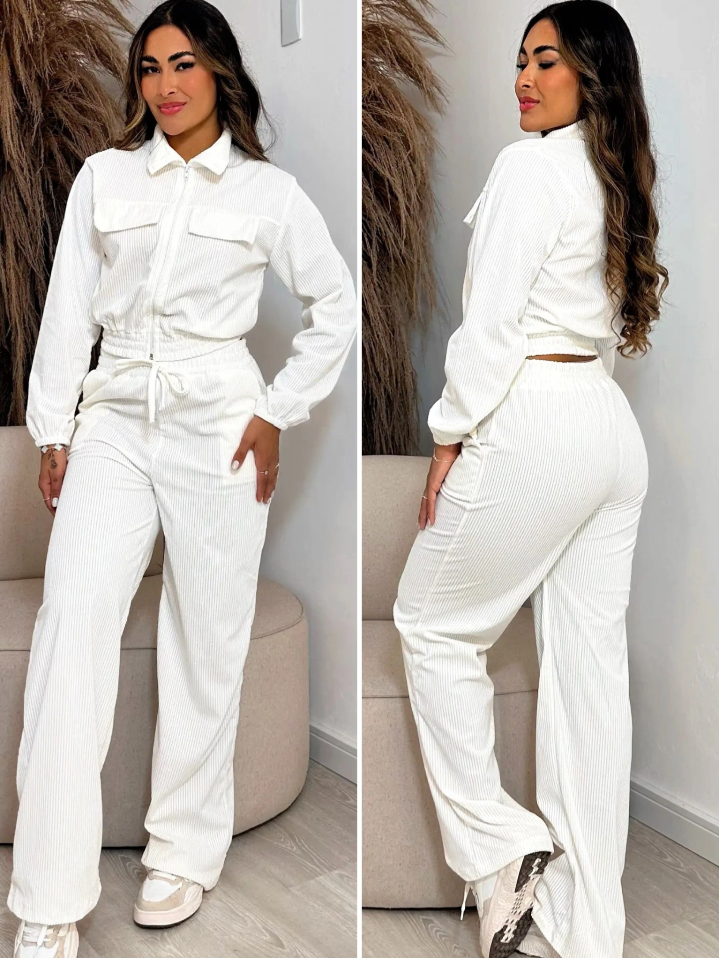 conjunto cotelê sofia off white 7062