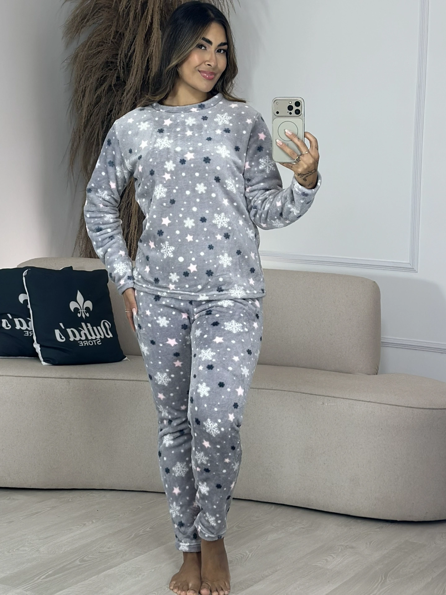 pijama plush rosa com ursinho 6881