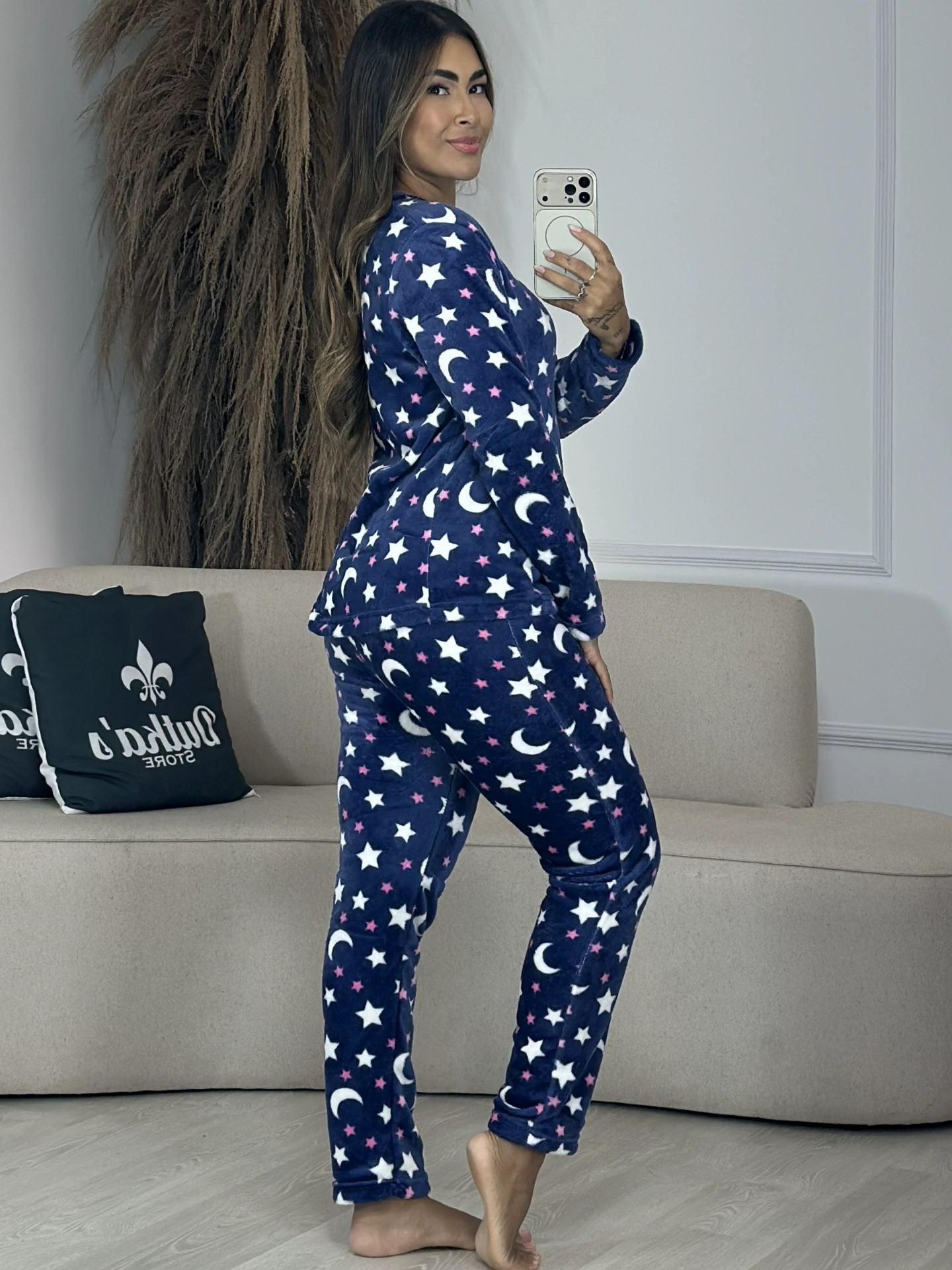 pijama plush rosa com ursinho 6881