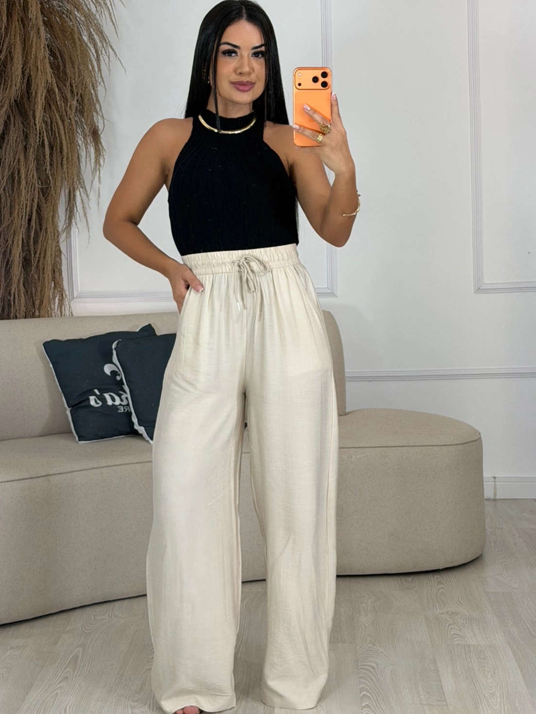 conjunto de saia e blusa de moletom branco 6906