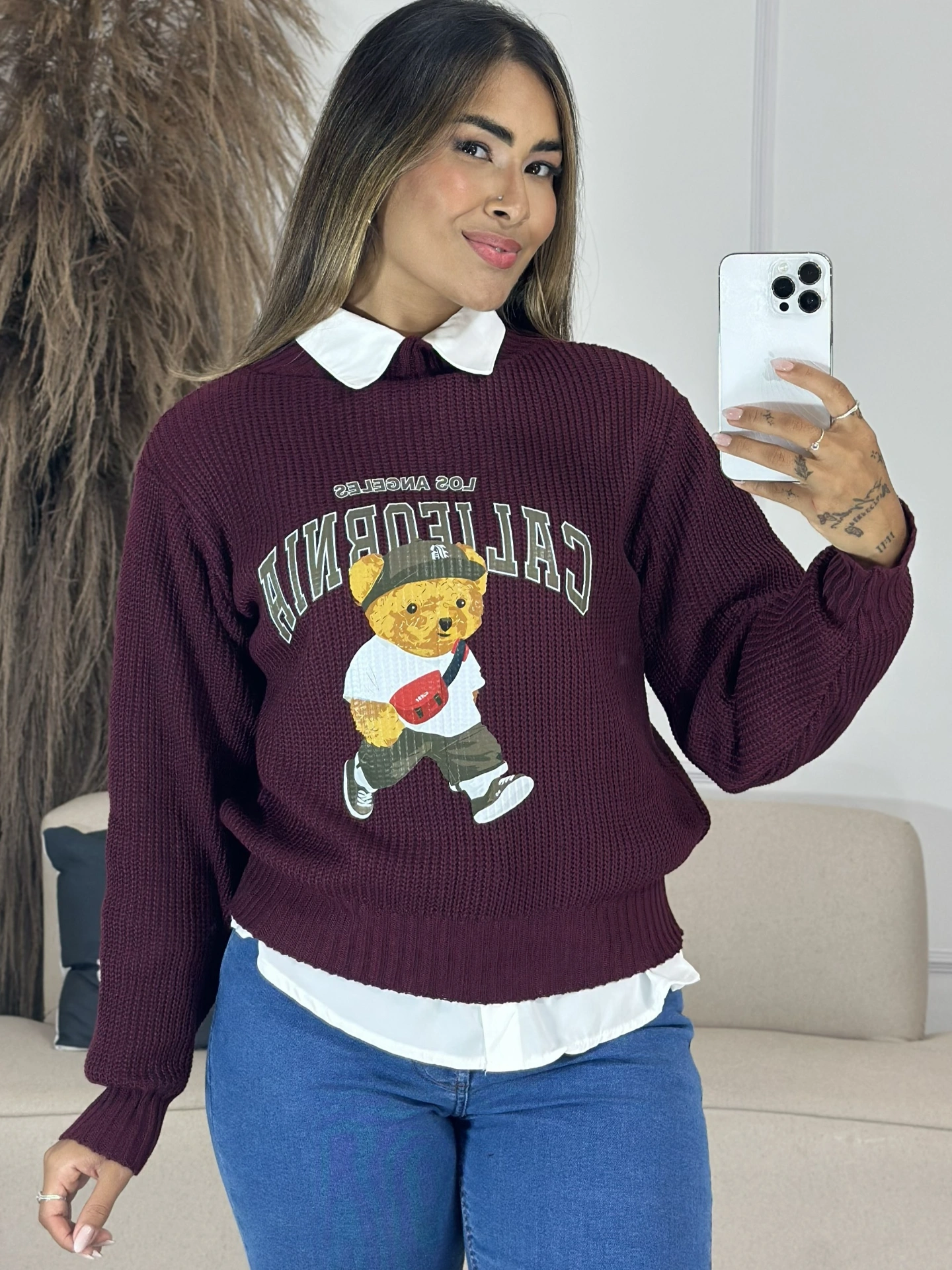 tricot california vinho 6840