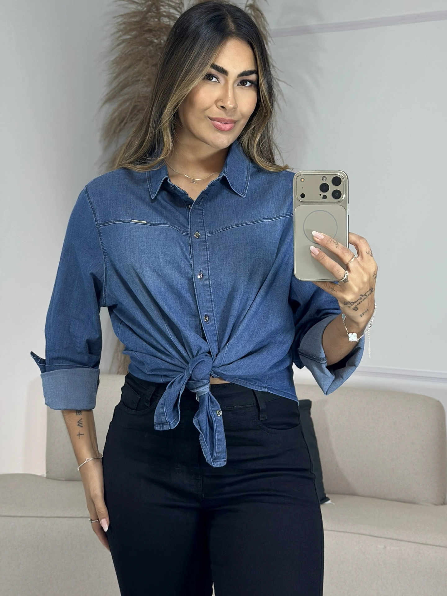 conjunto de saia e blusa de moletom preto 6903