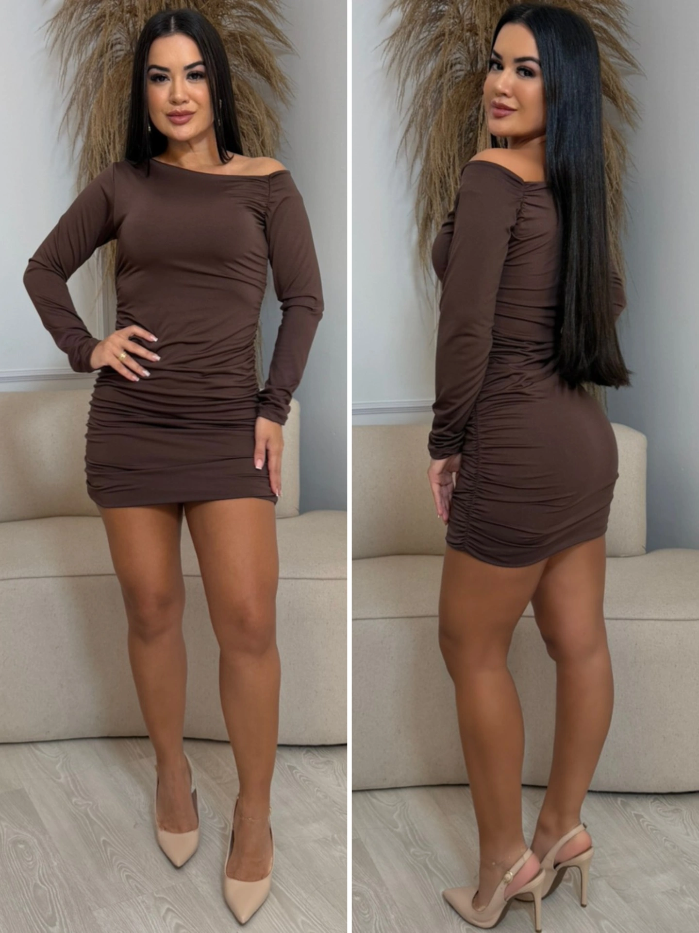 vestido com tecido duplo azul marinho 8005
