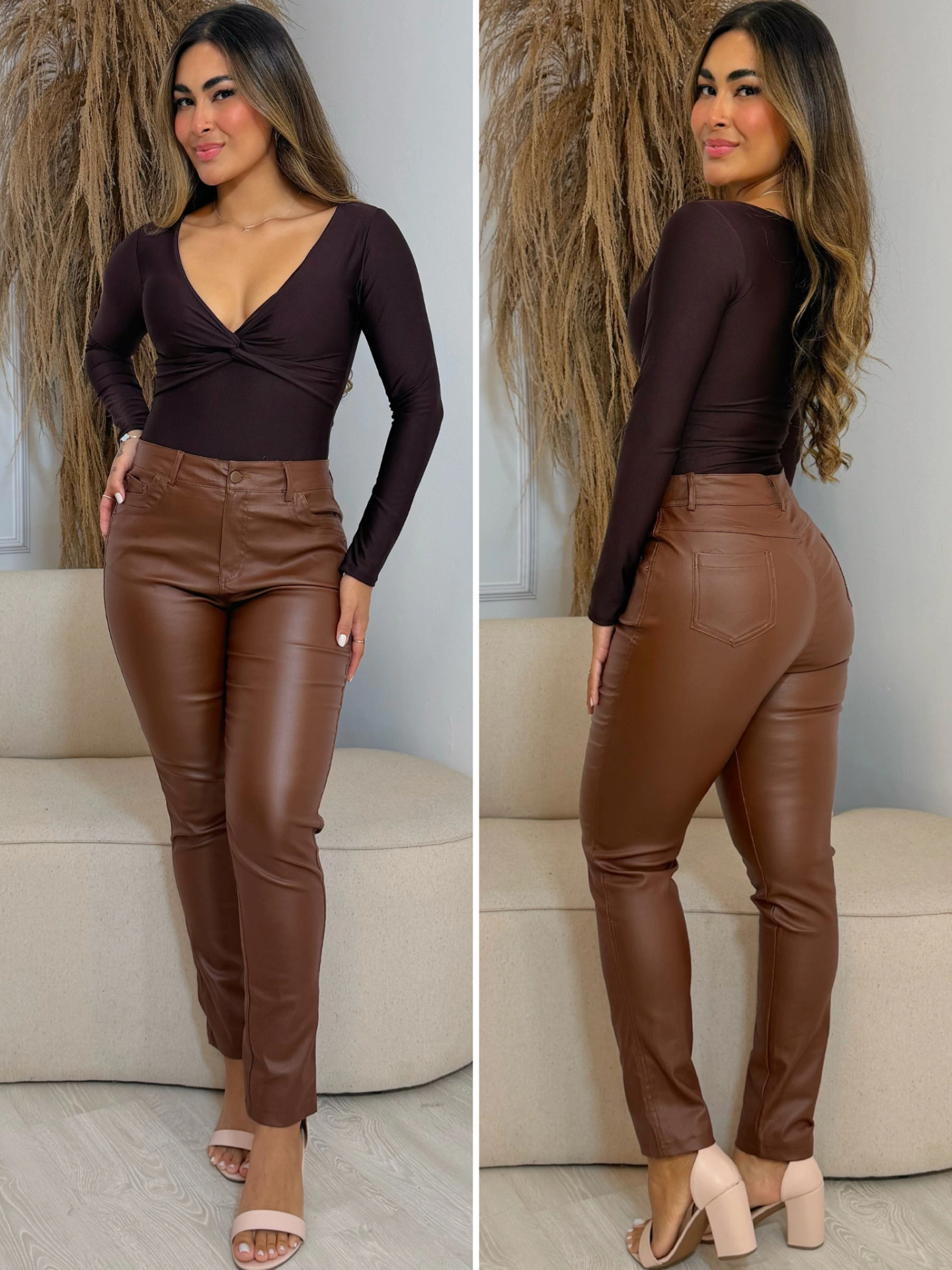 calça resinada preto 8000