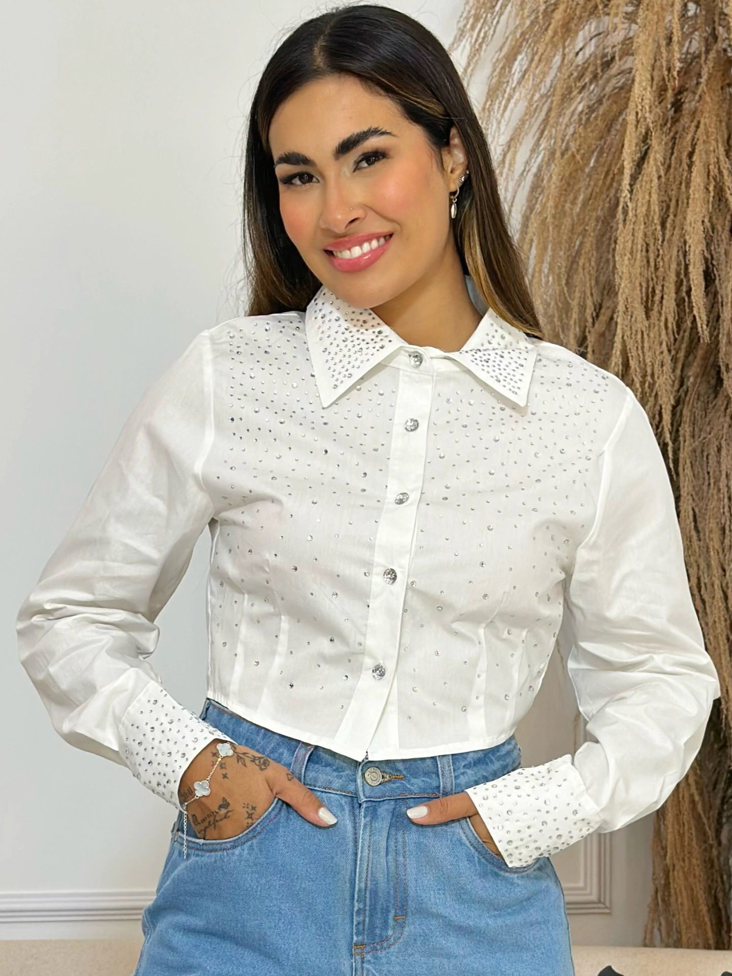 vestido com botões na manga terracota 8080
